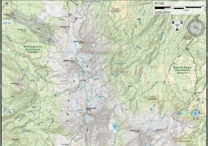 Sisters oregon Map Three Sisters Wilderness Map Adventure Maps