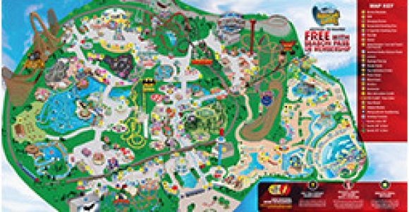 Six Flags California Map Park Map Six Flags Great America