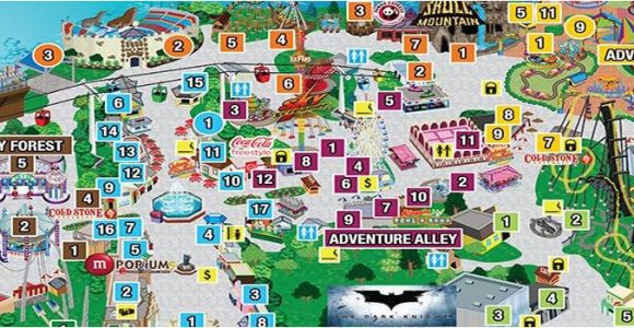 Six Flags Map New England Park Map Six Flags Great Adventure