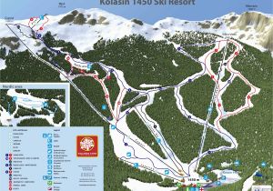 Ski In France Map Trail Map Kolaa In 1450
