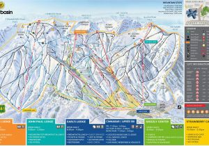 Ski oregon Map Trail Map Snowbasin