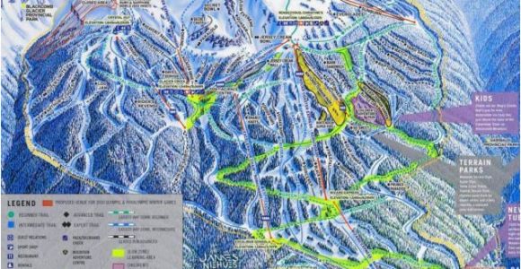 Ski Resorts Canada Map Blackcomb Mountain Skiing Whistler British Columbia