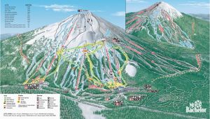 Ski Resorts In oregon Map Mt Bachelor Mt Bachelor oregon Skiing Ski Magazine Trail Maps