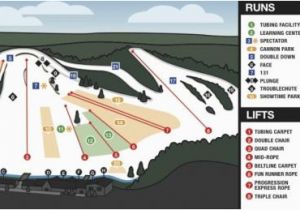 Ski Resorts Michigan Map Cannonsburg Trail Map Onthesnow