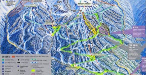 Skiing Canada Map Blackcomb Mountain Skiing Whistler British Columbia