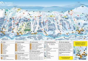Skiing France Map Trail Map Tanndalen