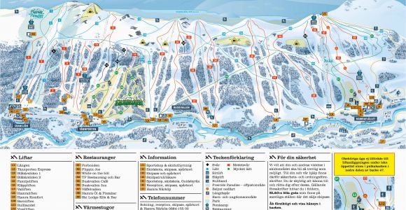 Skiing In France Map Trail Map Tanndalen