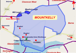 Sligo Map Of Ireland Mountkelly