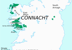 Sligo On Map Of Ireland Gaeltacht Wikipedia