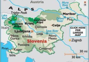 Slovenia On A Map Of Europe Slovenia Map Geography Of Slovenia Map Of Slovenia