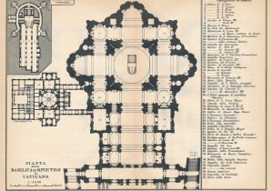 Small Map Of Italy 1897 Saint Peter S Basilica Vatican Italy Antique Map Etsy