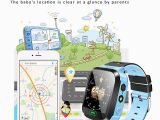 Smart toys Canada Map Bakeey Waterproof Tracker sos Call Children Smart Watch for android Ios