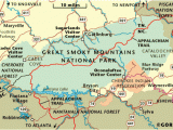 Smoky Mountains Tennessee Map the Great Smoky Mountains National Park In Nc Tn Blue Ridge