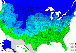 Snow Cover Map Colorado Map How Much Snow It Typically Takes to Cancel School In the U S