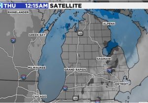 Snow Cover Map Michigan Radar Satellite