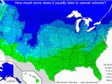 Snow Coverage Map Canada Here S How Many Inches Of Snow It Takes to Cancel School In