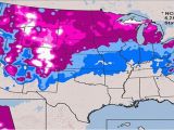 Snow Coverage Map Canada the Weather Channel