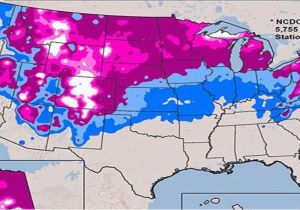 Snow Coverage Map Canada the Weather Channel