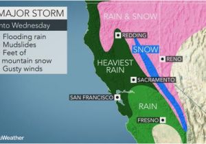 Snow Map California atmospheric River to Continue Drenching Rain Mountain Snow Over