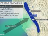 Snow Map California atmospheric River to Continue Drenching Rain Mountain Snow Over