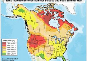 Solar Insolation Map Canada Summer solstice Climate and Extremes
