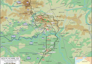 Somme River France Map First Day On the somme Wikipedia