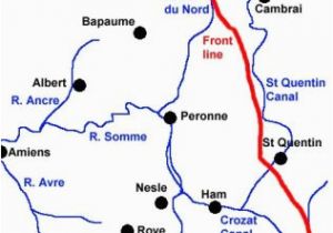 Somme River France Map the First Battles Of the somme 1918 the Long Long Trail