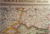 South East Ireland Map Dublin and south East Ireland Map Coloured 1909