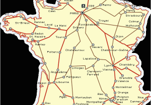 South Of France Rail Map France Railways Map and French Train Travel Information