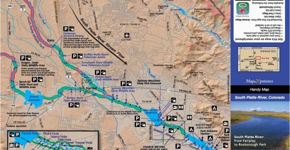 South Platte River Colorado Map Colorado Fishing Map Bundle Fishing Maps Fly Fishing Maps