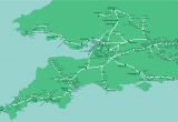 South West England Rail Map Great Western Train Rail Maps