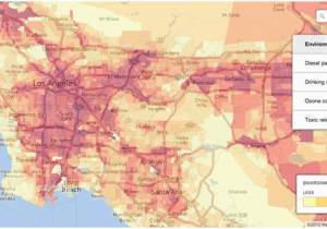 Southern California Air Quality Map Air Pollution In Los Angeles Air Pollution In Los Angeles