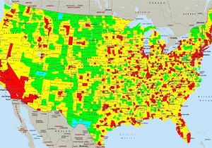 Southern California Air Quality Map Maps Of Air Pollution In Us United States Awesome Mean Pm 2 5 Levels