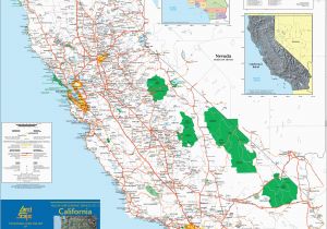 Southern California Beach towns Map Large Detailed Map Of California with Cities and towns