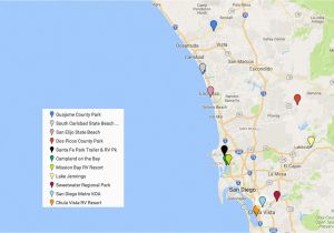 Southern California Camping Map San Diego Camping How to Find the Perfect Campground