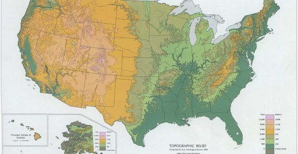 Southern California Elevation Map Us Elevation Road Map Save Best California Elevation Map Best