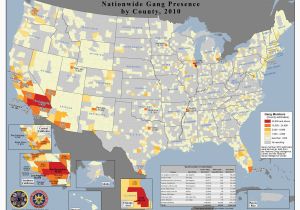 Southern California Gang Territory Map Gang Member Density by County In 2010 4400×3400 Mapporn