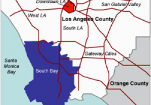 Southern California Map by County south Bay Los Angeles Wikipedia