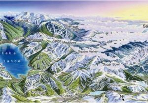 Southern California Ski Resorts Map Tahoe Ski Resorts Map Fresh southern California attractions Map