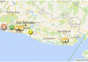 Southern California Surf Map El Salvador Surf Guide and Spot Map