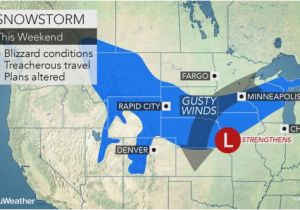 Southern California Wind Map 2nd Blizzard Of Season to Eye north Central Us During 1st Weekend Of