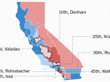 Southern District Of California Map Seven Republican Districts In California Favored Clinton Can