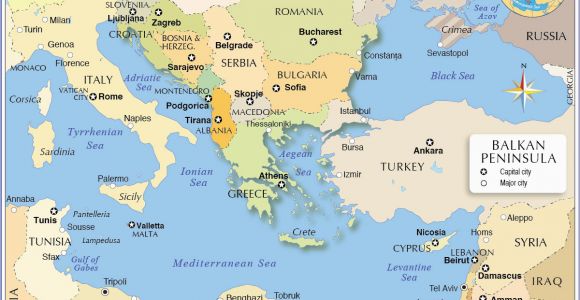 Southern Europe and the Balkans Map Political Map Of the Balkan Peninsula Nations Online Project