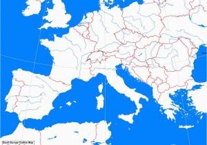 Southern Europe Blank Map Blank A Maps 2019