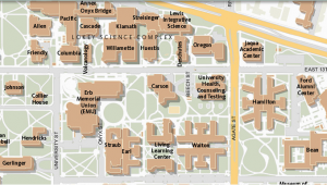 Southern oregon University Campus Map Maps University Of oregon