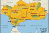 Southern Spain Map and Gibraltar Map Of Spain