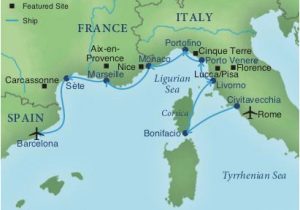 Spain areas Map Map Of Italy and Surrounding areas Cruising the Rivieras Of