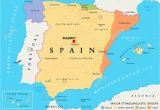 Spain Autonomous Communities Map Map Of Spain Stock Photos Map Of Spain Stock Images Alamy