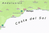 Spain Costa Del sol Map Malaga Urlaub Costa Del sol Hotel Pauschalreise