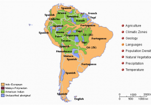 Spain Language Map This Map Of south America Show the Variety Of Languages Spoken In